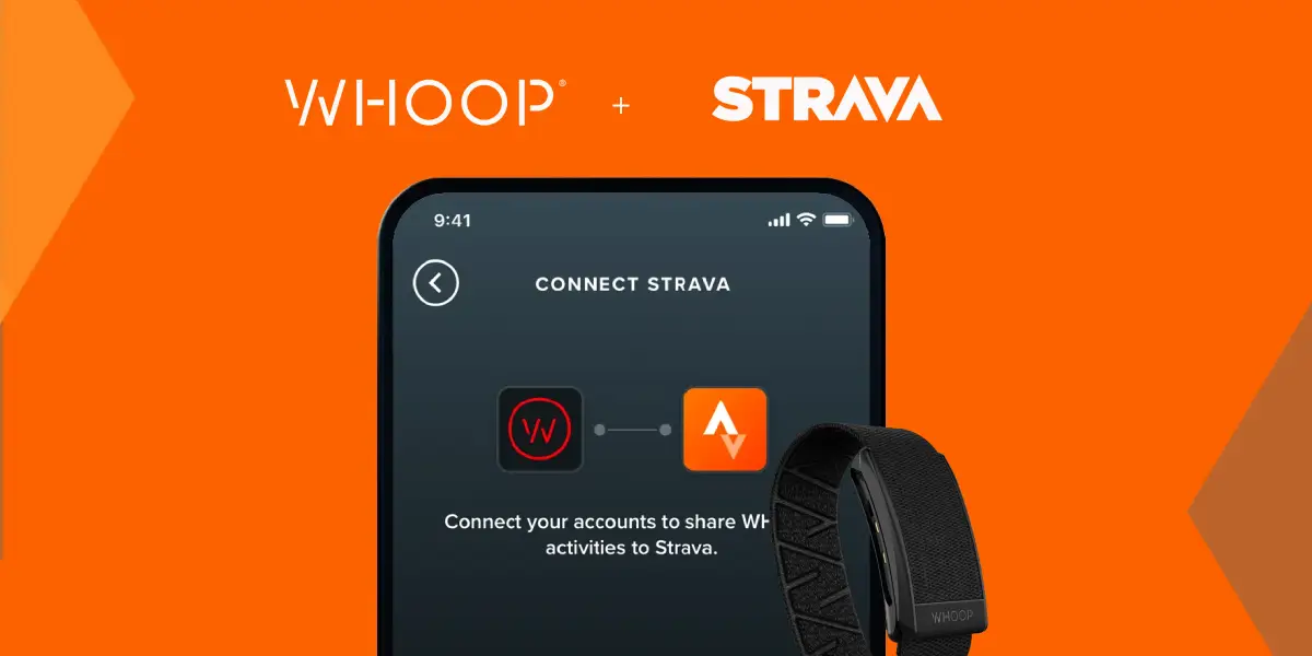 WHOOP connecté à Strava - Intégration sport
